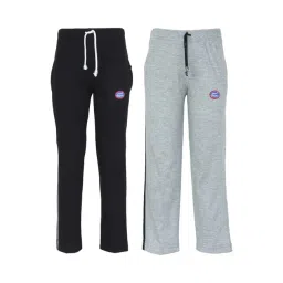 Vimal Jonney Kids Multicolor Mid Rise Trackpants - Pack of 2-picture-30