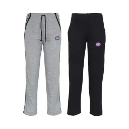 Vimal Jonney Kids Multicolor Mid Rise Trackpants - Pack of 2-picture-38