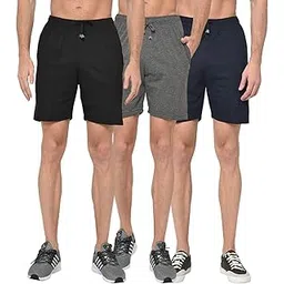 vimal jonney Men's Basic Shorts (Pack of 3)-picture-31