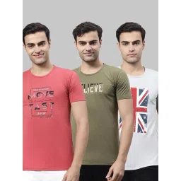 Vimal Jonney Multi Cotton Regular Fit Printed T-Shirt - Pack of 3-picture-29