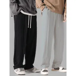Vimal Jonney Multi Cotton Regular Fit Trackpants (Pack of 2)-picture-38