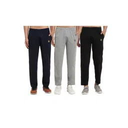 Vimal Jonney Multicolor Cotton Mid Rise Trackpants (Pack of 3)-picture-25