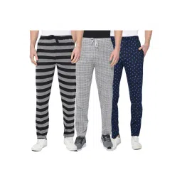 Vimal Jonney Multicolor Cotton Trackpants - Pack of 3-picture-40