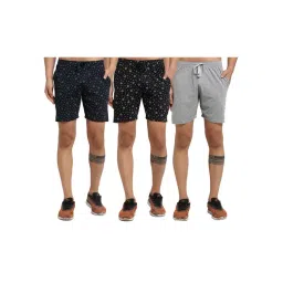 Vimal Jonney Multicolor Mid Rise Cotton Shorts (Pack of 3)-picture-39