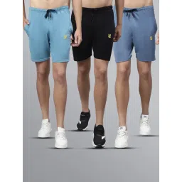 Vimal Jonney Multicolor Regular Fit Lounge Shorts - Pack of 3-picture-38