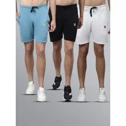 Vimal Jonney Multicolor Regular Fit Lounge Shorts - Pack of 3-picture-32