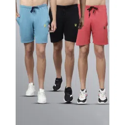 Vimal Jonney Multicolor Regular Fit Lounge Shorts - Pack of 3-picture-31