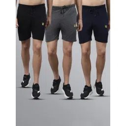 Vimal Jonney Multicolor Regular Fit Lounge Shorts - Pack of 3-picture-37