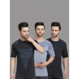 Vimal Jonney Multicolor Regular Fit Printed Sports T-Shirt - Pack of 3-picture-13