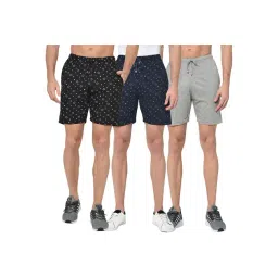 Vimal Jonney Multicolor Regular Fit Shorts - Pack of 3-picture-21