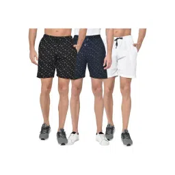 Vimal Jonney Multicolor Regular Fit Shorts - Pack of 3-picture-23