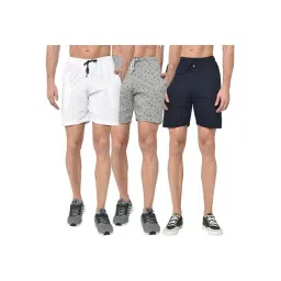 Vimal Jonney Multicolor Regular Fit Shorts - Pack of 3-picture-19