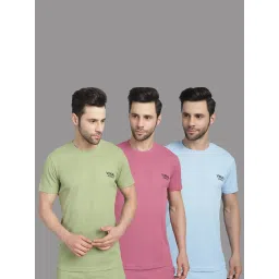 Vimal Jonney Multicolor Regular Fit Sports T-Shirt - Pack of 3 image 1