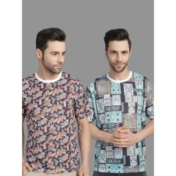 Vimal Jonney Multicolored Regular Fit Printed T-Shirt-picture-37