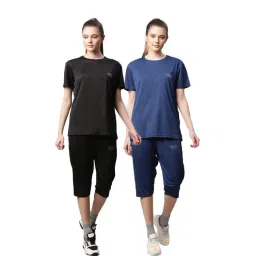 Vimal Jonney Multicolored Regular Fit T-Shirt With Capris (Pack Of 2)-picture-45