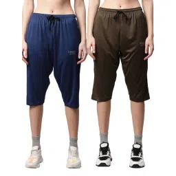 Vimal Jonney Multicolored Slim Fit Capris (Pack Of 2)-picture-31