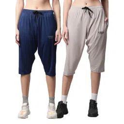 Vimal Jonney Multicolored Slim Fit Capris (Pack Of 2)-picture-28