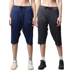 Vimal Jonney Multicolored Slim Fit Capris (Pack Of 2)-picture-11