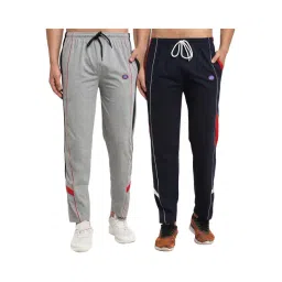 Vimal Jonney Navy & Grey Regular Fit Trackpants - Pack of 2-picture-27