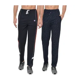 Vimal Jonney Navy Regular Fit Trackpants - Pack of 2-picture-10
