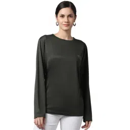 Vimal Jonney Olive Logo Print T-Shirt-image-0