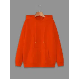 Vimal Jonney Orange Fleece Regular Fit Sweatshirt-picture-38