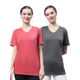 Vimal Jonney Pink & Grey Cotton Logo T-Shirt - Pack Of 2-picture-20