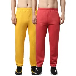 Vimal Jonney Pink & Yellow Regular Fit Trackpants - Pack of 2-picture-24