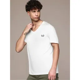 Vimal Jonney White Regular Fit Solid T-Shirt-picture-19