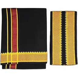 vimayam Colour Dhoti For Men Cotton 2 Meters Dhot and Towel, Ethnic Colour Lungies 4 Mulam Vesti-picture-55