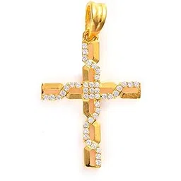vinayak house of silver The Glimmering Faith Cross Silver Pendant | 925 Sterling Silver | For Men & Boys-picture-51