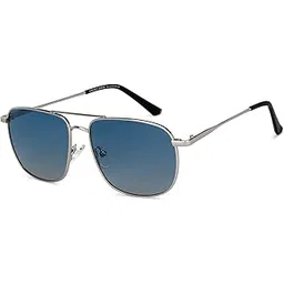vincent chase eyewear By Lenskart | Silver Blue Full Rim Square Branded Latest And Stylish Sunglasses | Polarization And 100% Uv Protected | Men & Women | Medium | Vc S13116-picture-11