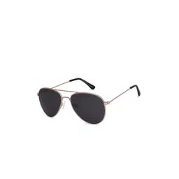 Vincent Chase Unisex Grey Lens & Gold-Toned Aviator Sunglasses with UV Protected Lens-image-36