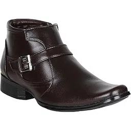 vincenzo Men's Leather Boots/Shoes (Black)-picture-10