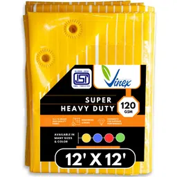 vinex 12ft X 12ft, 120 GSM | Multilayer Water Proof Tarpaulin Sheet | Edges Tent - For Transportation Covers-picture-18