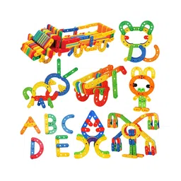 Vinmot DIY 50+ Pcs Colorful Plastic Patchwork UC Smart Educational Building Blocks Toy Set for Kids-picture-12