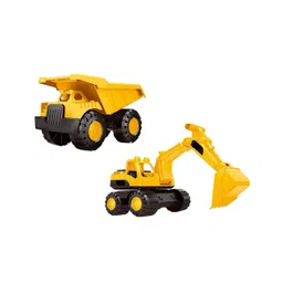 Vinmot Push and Go Automobile Mini Dumper and Excavator Construction Engineering Vehicle Toy for Kids-picture-11