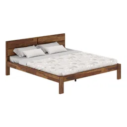 vintage home Simplicity Solid Wood King Size Non Storage Bed in Provincial Teak Finish image 1