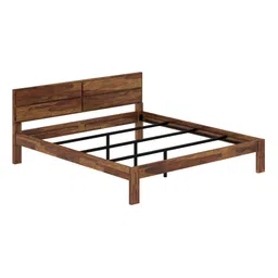 vintage home Simplicity Solid Wood King Size Non Storage Bed in Provincial Teak Finish image 3