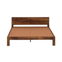 vintage home Simplicity Solid Wood King Size Non Storage Bed in Provincial Teak Finish image 4