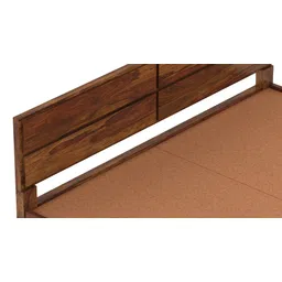 vintage home Simplicity Solid Wood King Size Non Storage Bed in Provincial Teak Finish image 5