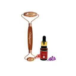 Vintageware Kumkumadi Face Thailam Oil- 10 ml With Pure Copper Face Glow Roller-picture-12