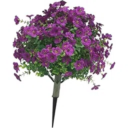 Violet Flowers Stake Creative Lifelike Fake for Potted Plants Porch Sidewalk Style A|Home & Garden|Home Décor|Floral Décor-image-31