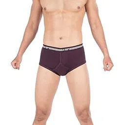 Men's Cotton Briefs - Spector 36IN (Pack of 5) Assorted (Colors & Print May Vary) Wine-image-9