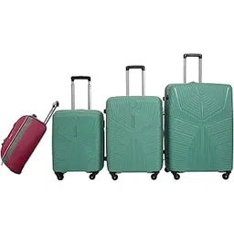 vip Aristocrat 4 pcs 55, 66 & 76 Cm Hard Polypropylene 4 Wheels Lightweight Luggage Set of 3 Trolley Suitcase and 52 Cm Duffle Bag with Combination Lock,5 Years International Warranty (Slate Grey)-picture-41