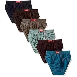vip Frenchie Plus Mens Cotton Brief (Pack of 6) (85) Assorted-picture-19