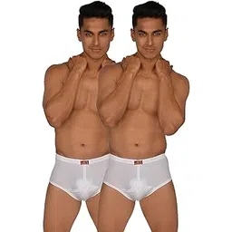 vip Gold Men Solid White Pure Cotton Briefs-picture-37