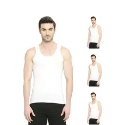 VIP Men Pack Of 4 Solid Innerwear Vests-picture-40