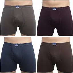 vip Men's Cotton Sweat Proof Trunks Innerwear Trunks Solid Briefs Set - Pack of 4 (90 CM) Multicolour-picture-43