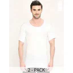 VIP Pack Of 2 Skin Friendly Pure Cotton Undershirt Innerwear Vest-picture-30